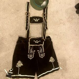 German Lederhosen Costume Size M with Hat
